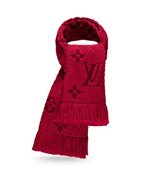 louis vuitton scarf red|Louis Vuitton scarf women's black.